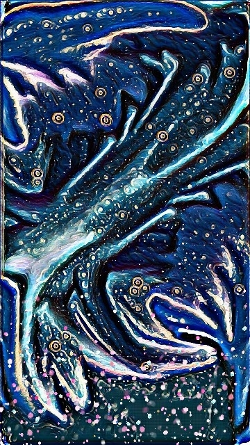 sky in the waterfall