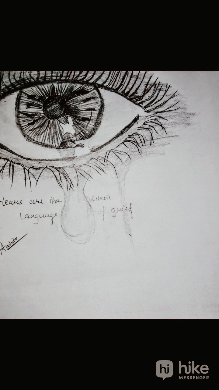 tears are silent language of grief