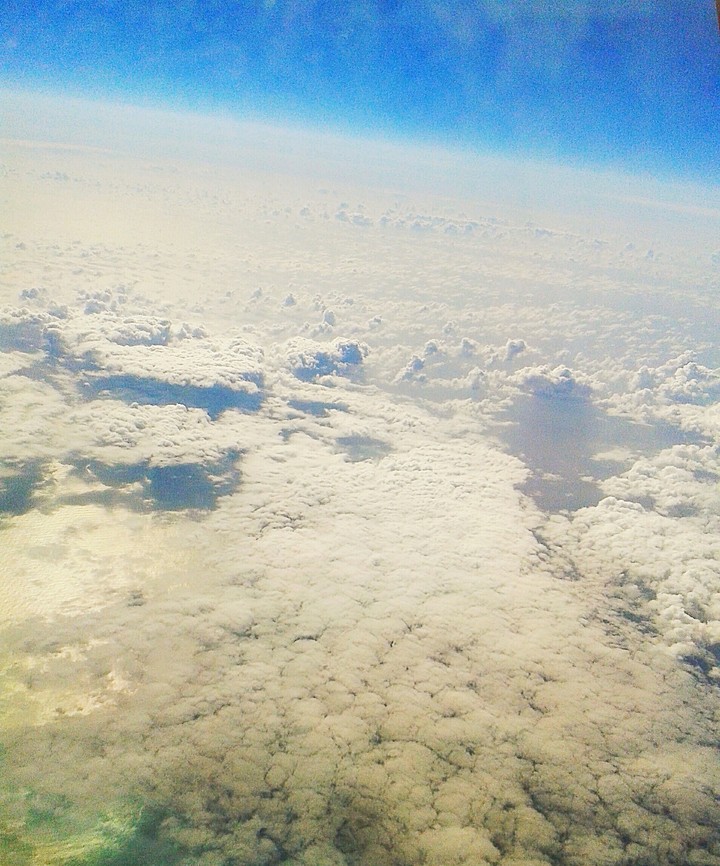 over the clouds