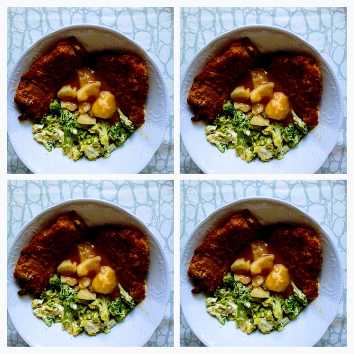 Strindberger mit Brokolie und Kartoffeln