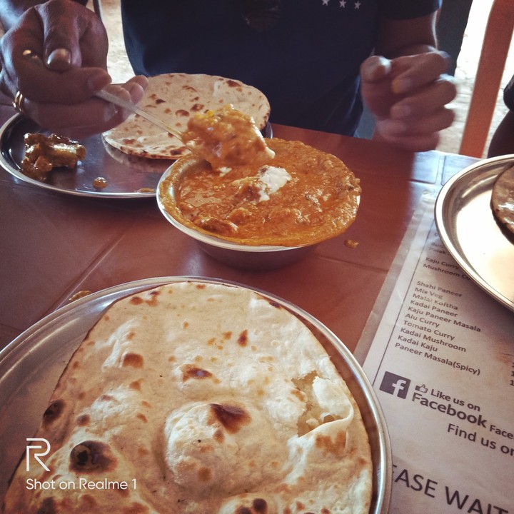 Indian food Chicken Roti