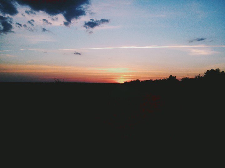 sun goes down
