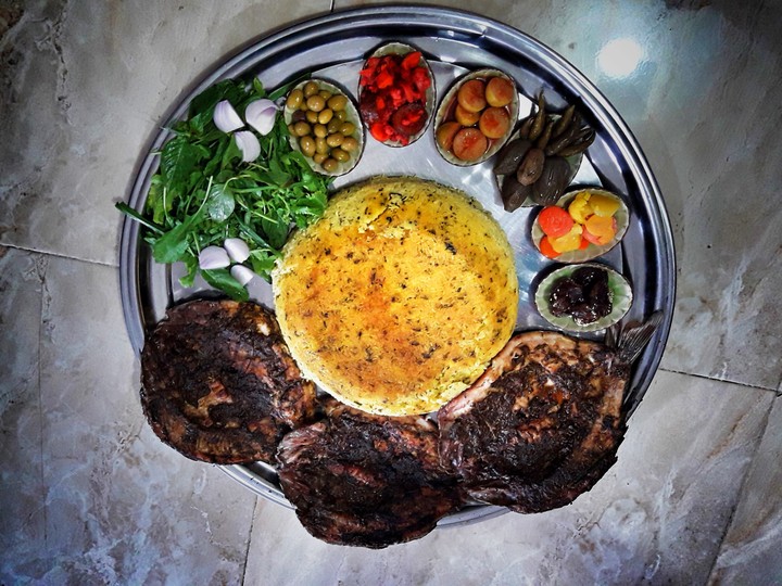 Persian Cuisine. Grilled fish