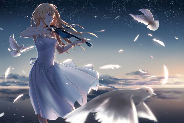Kaori Playing The Violin