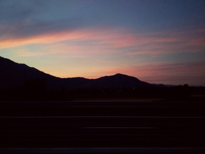 sunshine in mountains