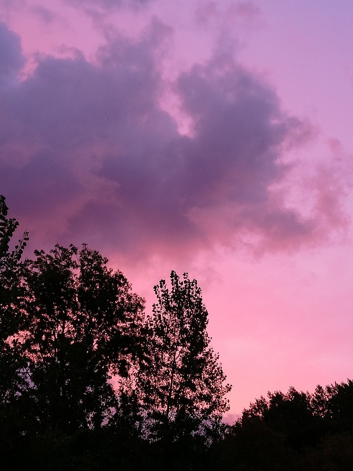 lila Sonnenuntergang