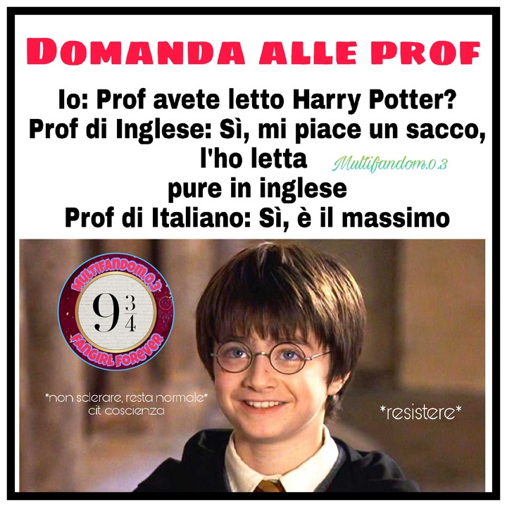 Prof che amano Harry Potter