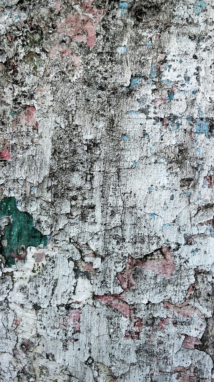 Parede com sua tinta descascada