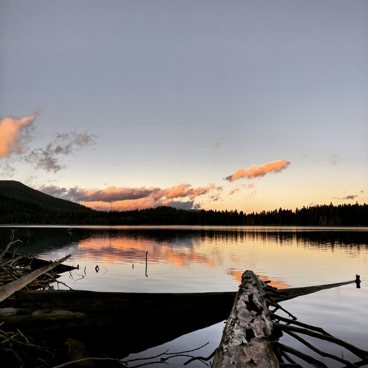 on the lake