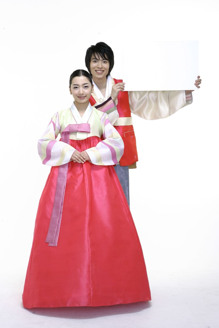 Couple in Korean Dress