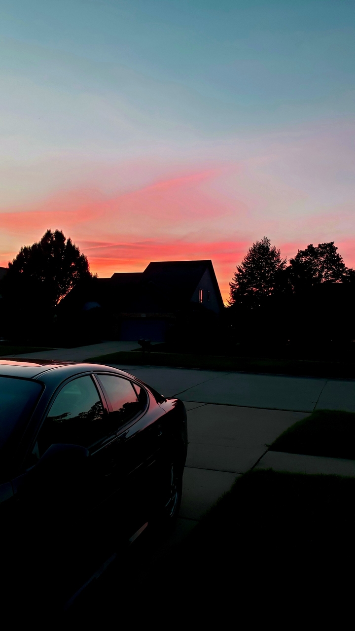 Pink clouds