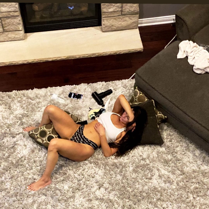 at home watching TV