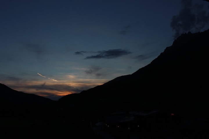 Sonnenuntergang in Leogang