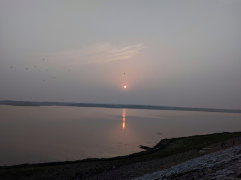 Beautiful Golden Sunset Reflecting in the Water