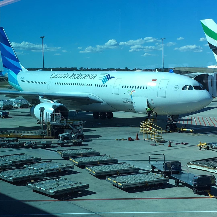 Garuda Indonesia Airlines (A330-300) on Arrival at Melbourne