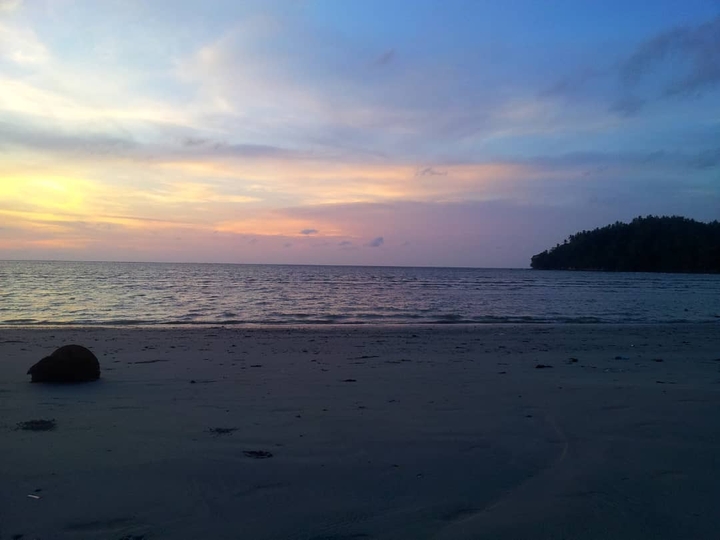 the beach at my village
