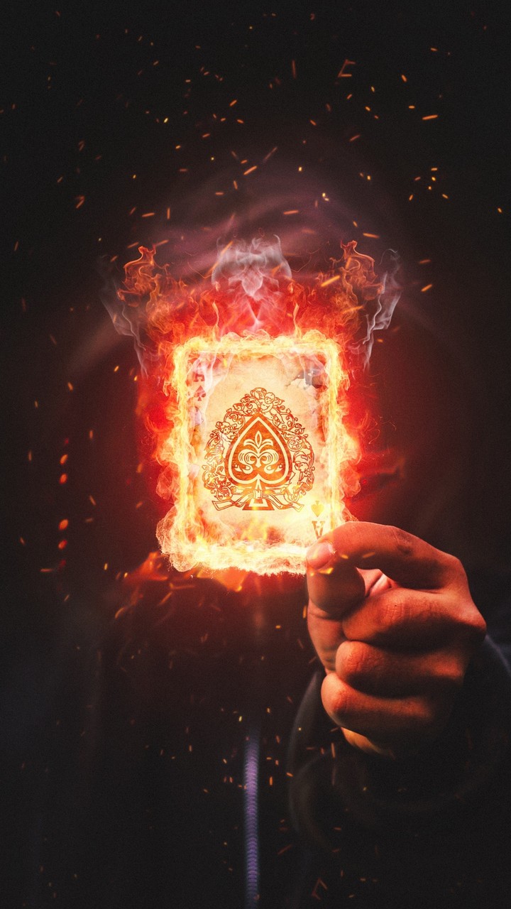 burning card