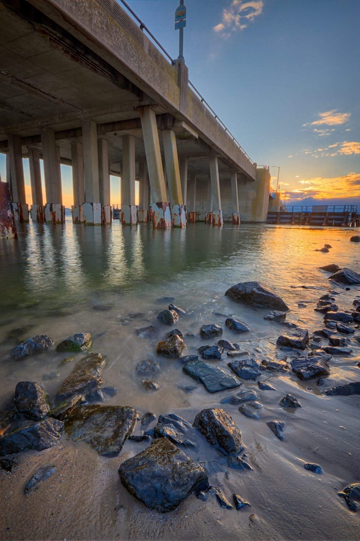 Bridge sunset