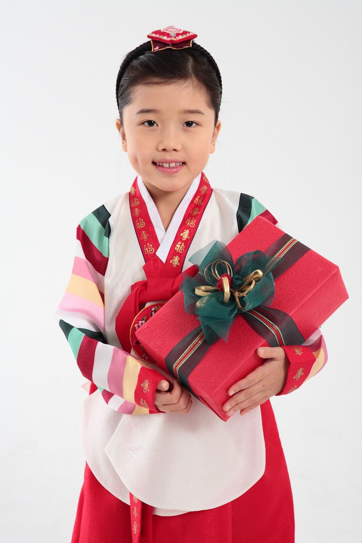 Family in Korean Dress