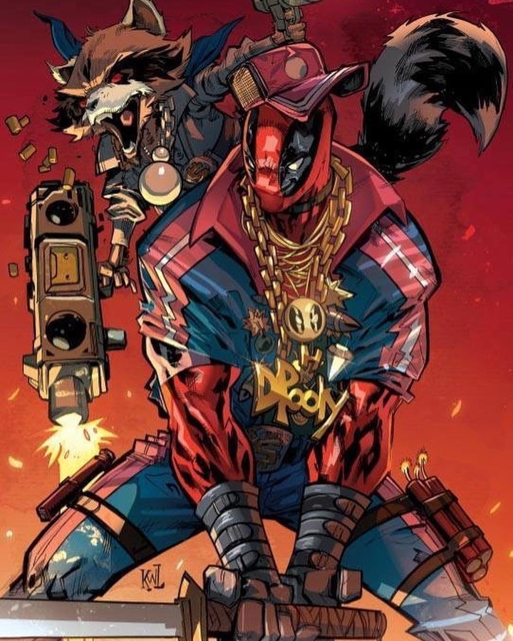 Deadpool w Rocket Raccoon