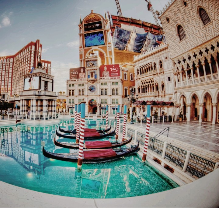 Gondolas From The Venetian, Las Vegas