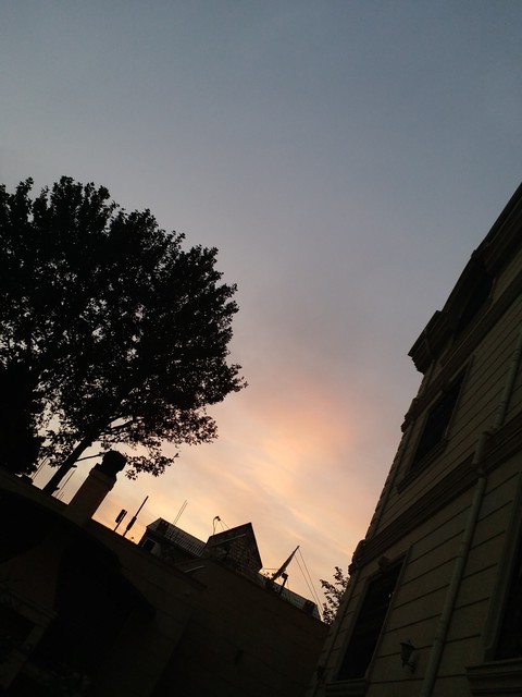 Architecture, sunset桌布