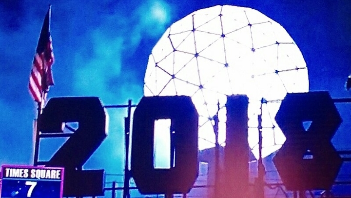 watching the ball drop 2018!!!!