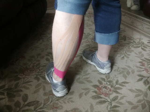 1st Restless leg taping