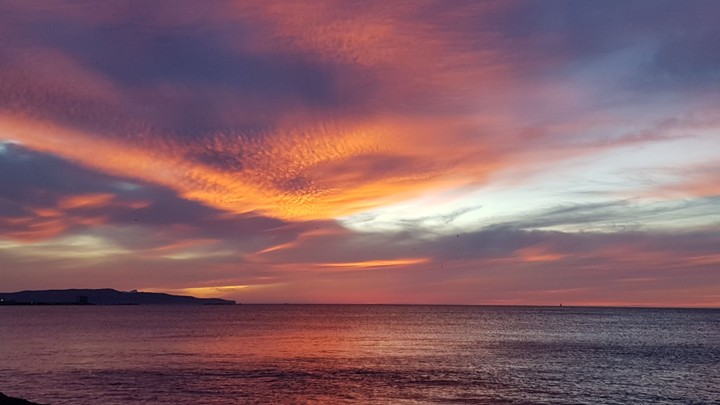 fiery sky