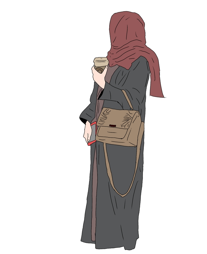 hijab drawing
