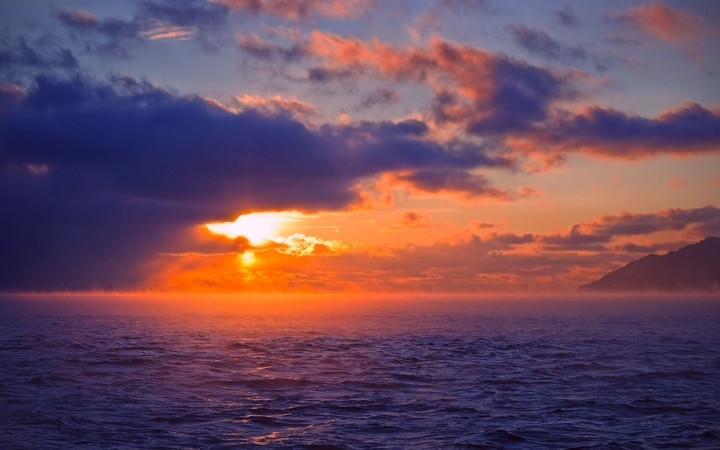 sea and sunset