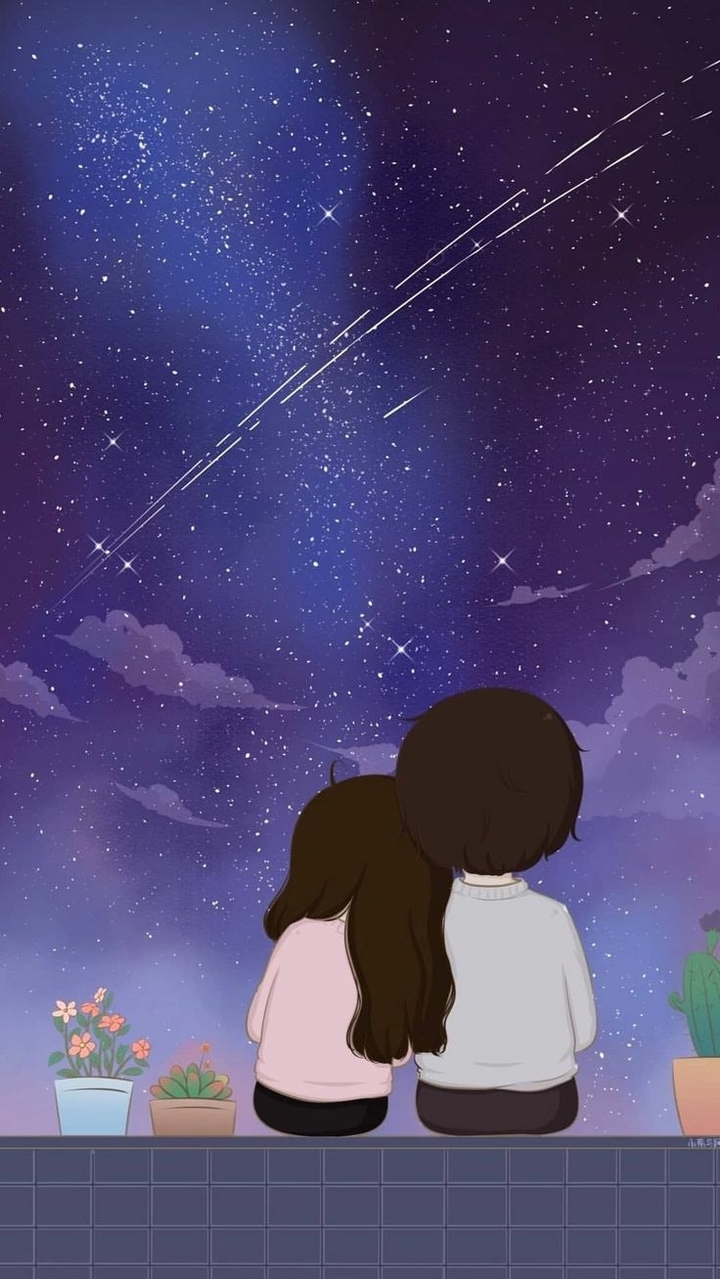 mirando las estrellas juntos