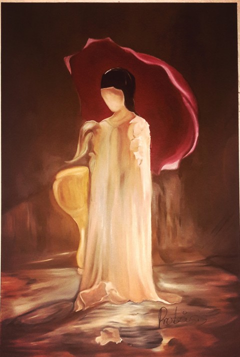 girl with umbrella