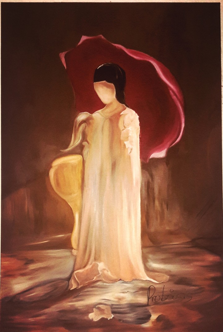 girl with umbrella
