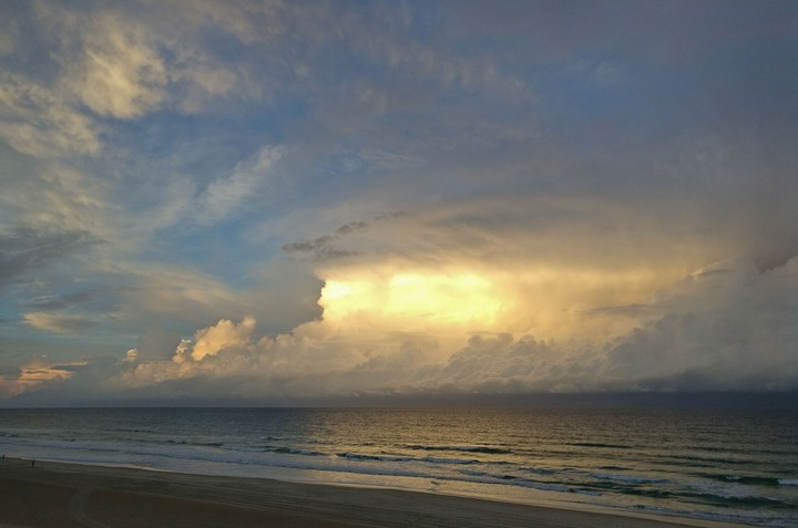 The Sun Peeks Through a Window of Clouds​