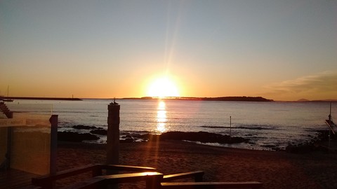 sunset at the beach
