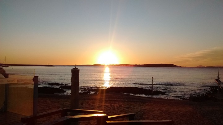 sunset at the beach
