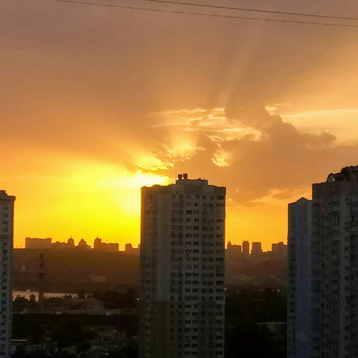Sunset in Kyiv