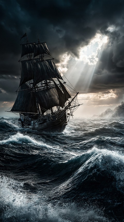 sfondi storm, boat