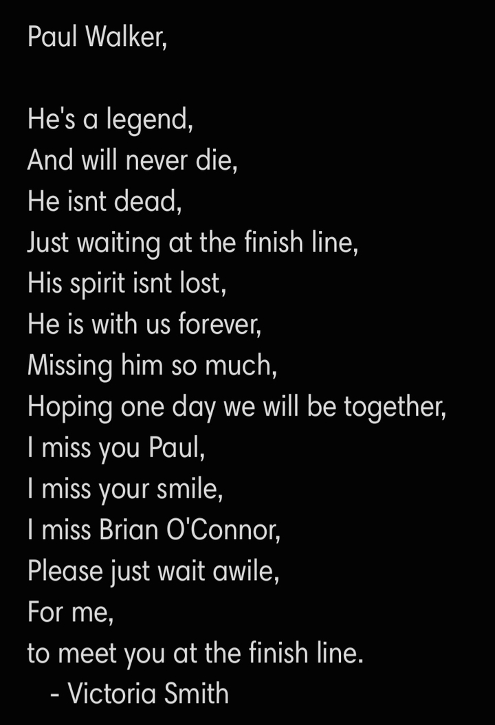 RIP Paul Walker