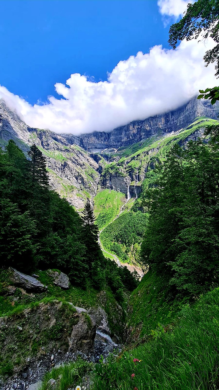 Mountain waterfalls