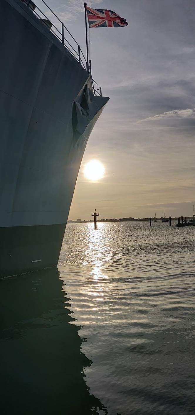 Sunset of the bow