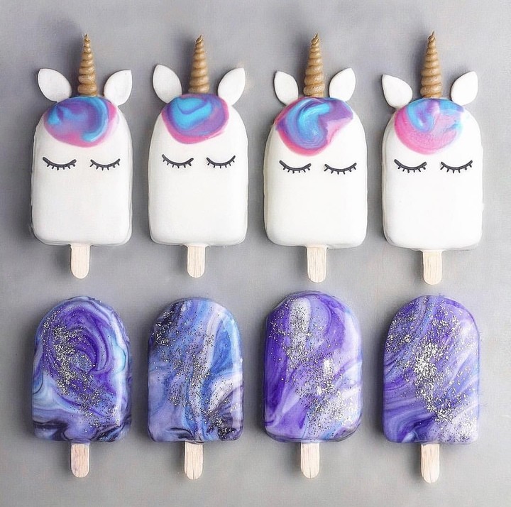 galaxy and unicorn ice cream!!!