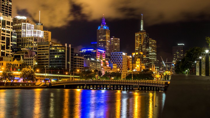 Melbourne night view