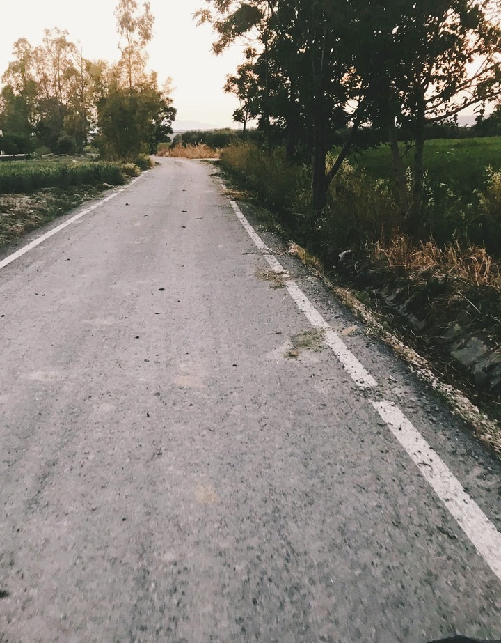on the road