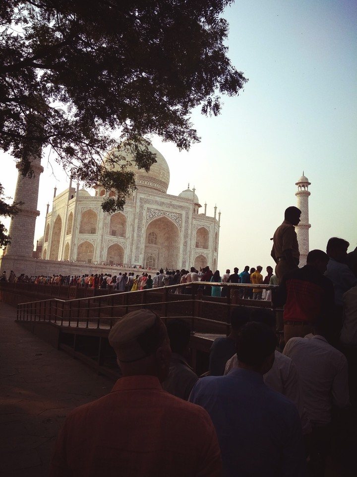 At taj mahal