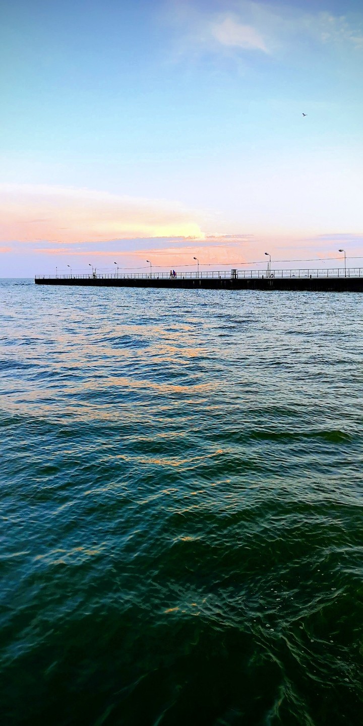 Sunset on the sea