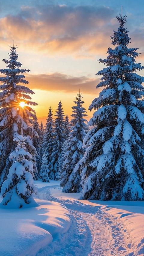 Winter, Snow, Branch