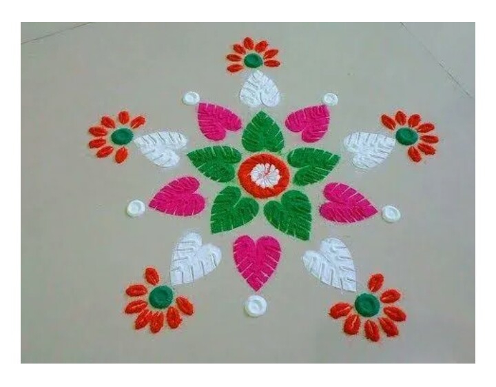 *Nice rangoli*