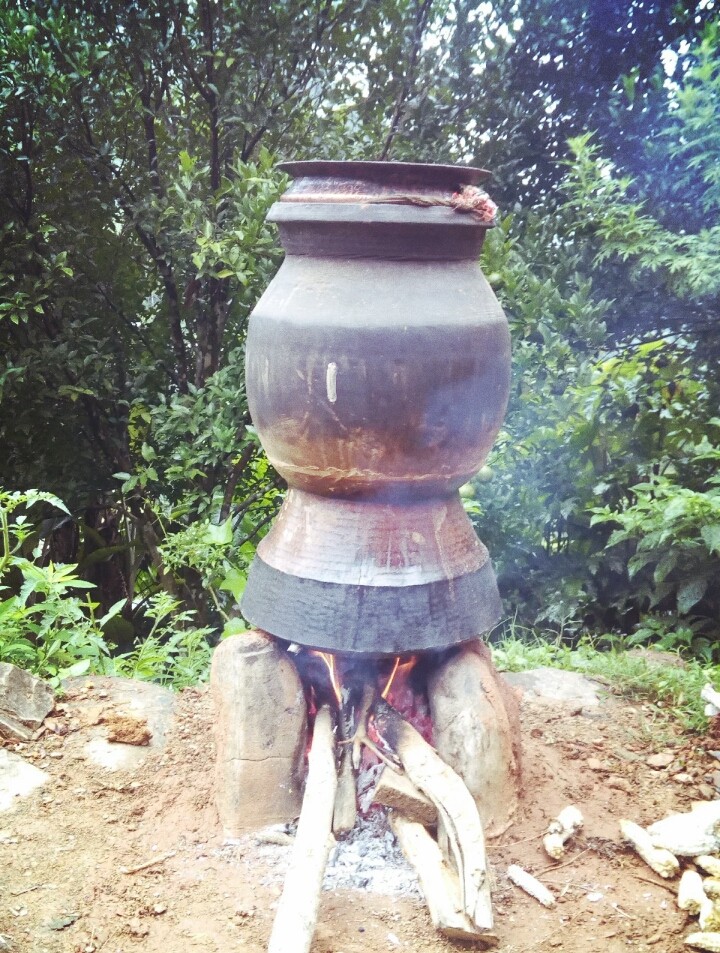 Home made alcohol pot